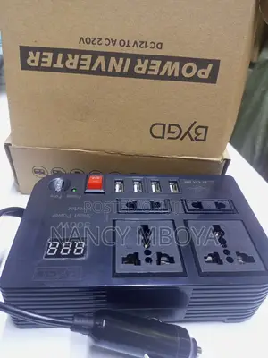 300w Car Inverter With 4 Usb Charging Ports and 4 Sockets