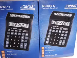 Electronic Calculator Kk-8585-12, Has Dual Display