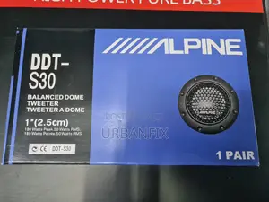 Alpine 180 Watts Powerful Balanced Dome Tweeters - A Pair