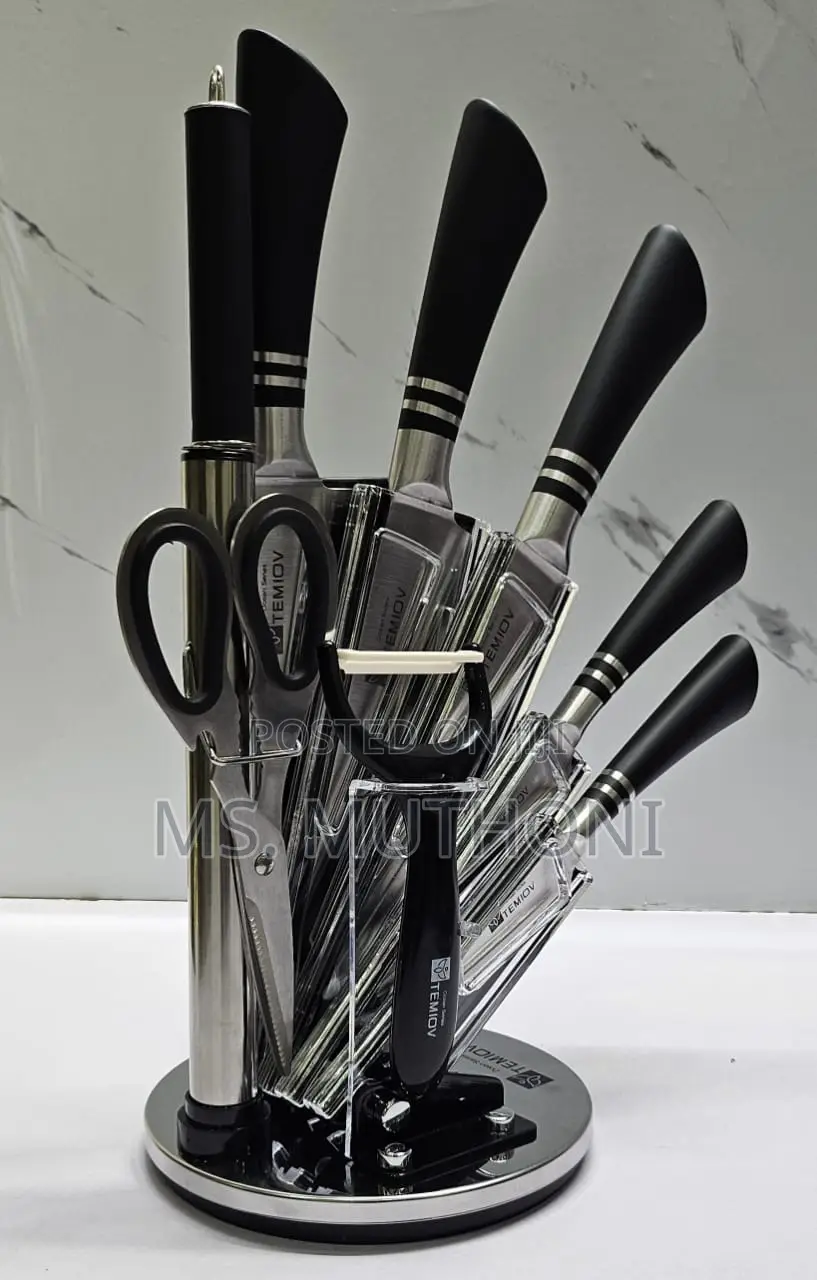 High Quality Heavy Stainless Steel 9pc Knife Sets