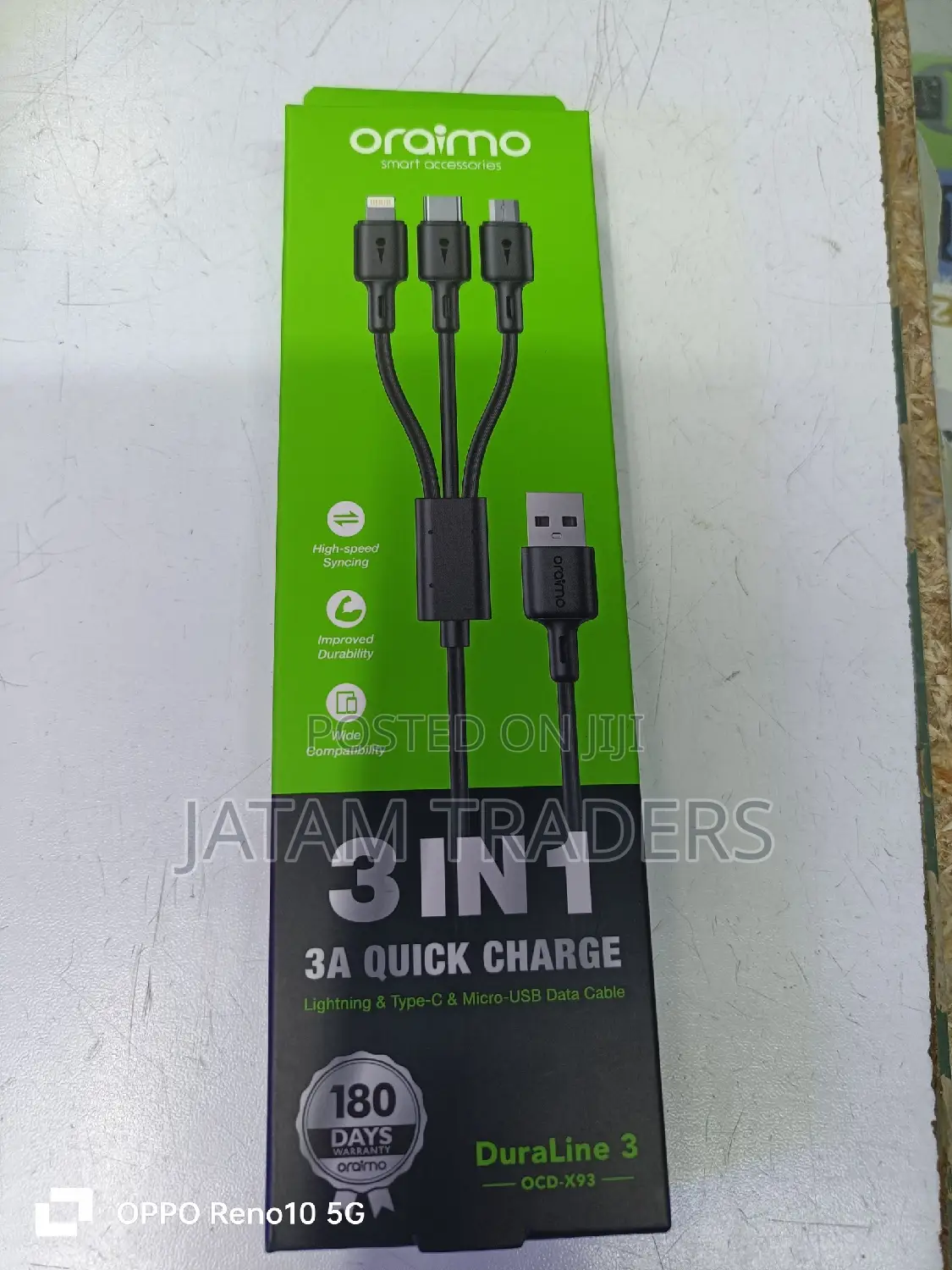 3in One Oraimo Quick Charging Cable