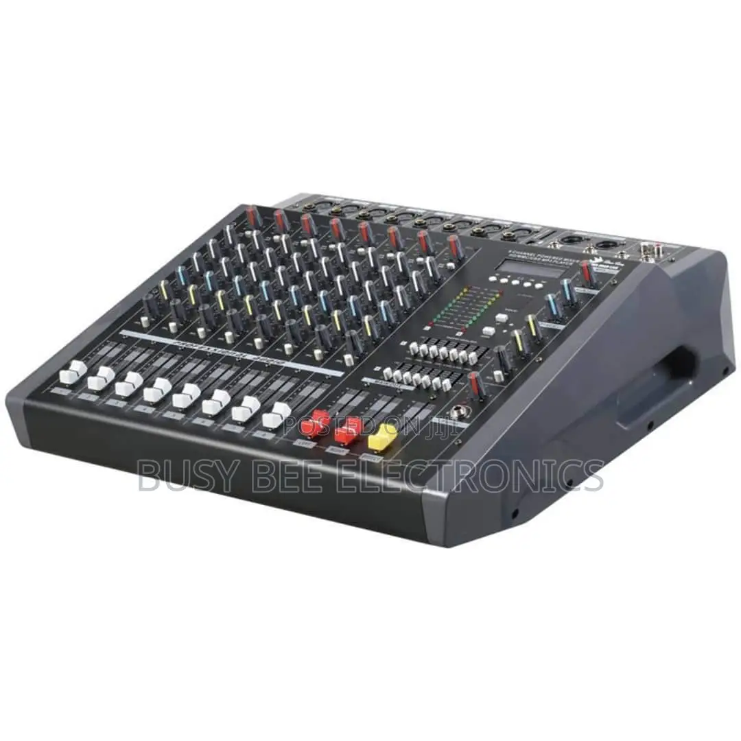 8 Input Powered Mixer
