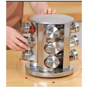 Rotating Spice Carousel Rack for 12