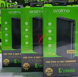 Oraimo 15 Flash 20,000mah Power Bank With Type C IN/OUT