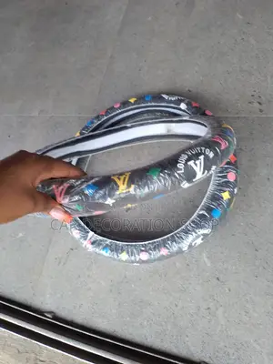 Multicolored Leather Louis Vuitton Steering Wheel Cover