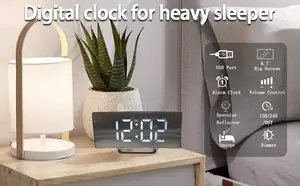 Digital Alarm Clock Bedside, LED Bedside Clock