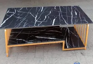 Polly Black Marble Coffee Table