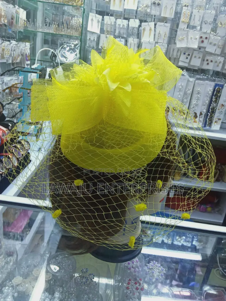 Fancy Yellow Fascinators