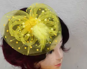 Fancy Yellow Fascinators