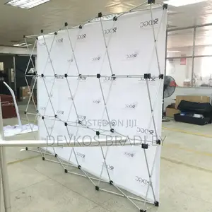 Collapsible Pop Up Backdrop Banner Stand (Alluminium) for Hire