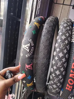 Black, Grey,Colored Louis Vuitton Steering Wheel Cover