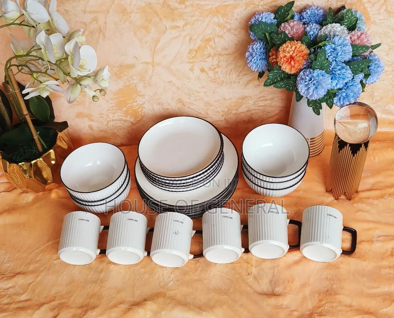 24pc New Japanese Dinner Set*
*Ceramic Material