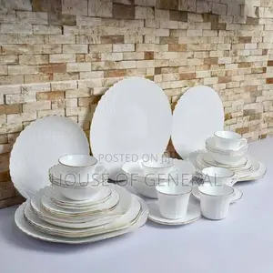 40 PCS Opal Shell Dinner Set
