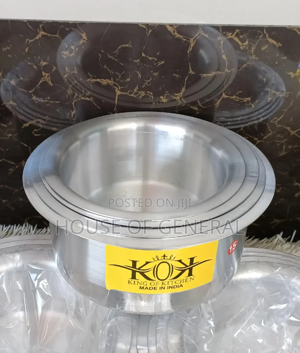 Kok Aluminium Sufuria 
Set of 4 PCS
