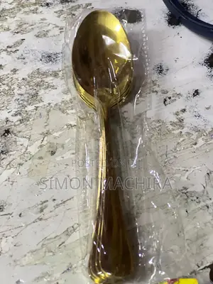 6 PCS Gold Spoon Set