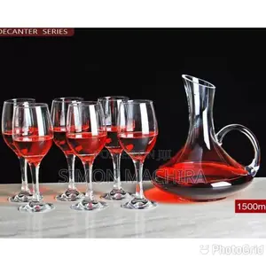 7pcs Wine Decanter Set With 6 Wine Glasses