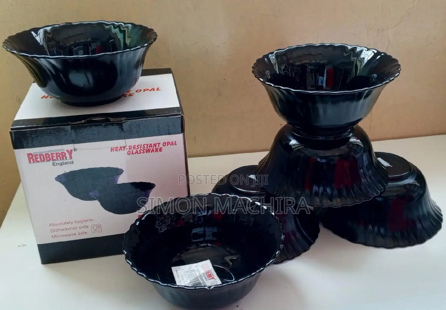 6pcs Black Bowls