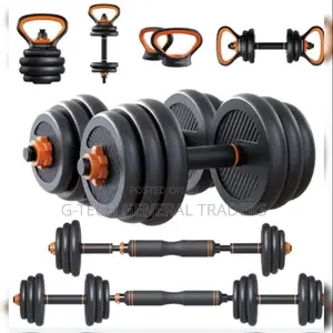 Dumbbells Set With Barbel and Kettle Bell 6in1-30kg