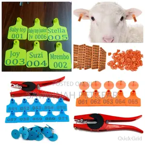 Laser Custom Printed Customized Ear Tags for Goats, Sheep