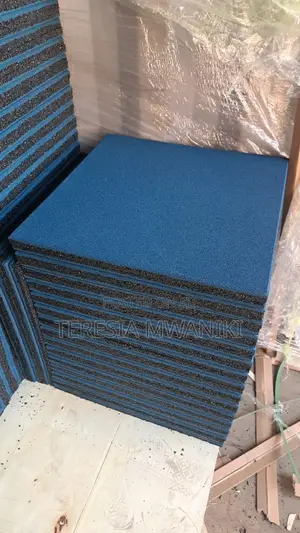 Blue Gym Rubber Flooring