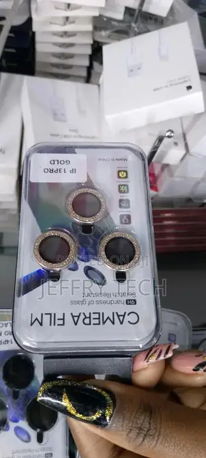 Xfilm Bling Gold Camera Lens Protector for iPhone 13 Pro