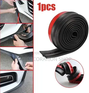 2.5m Black Durable Samurai Rubber Lip