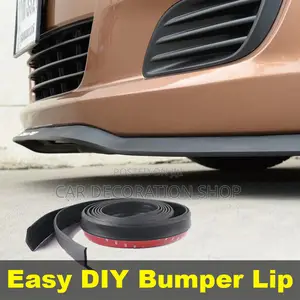 Car Bumper Fitted With Black Rubber Lip