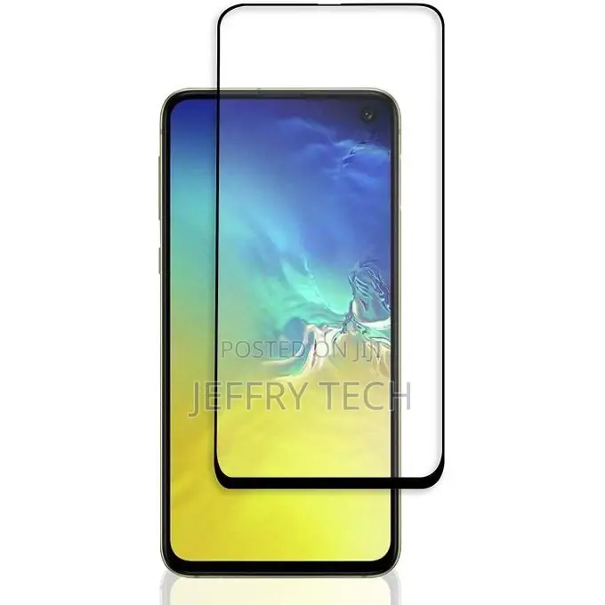Samsung Galaxy S10 E - Black Edges Screen Protector HD Temp