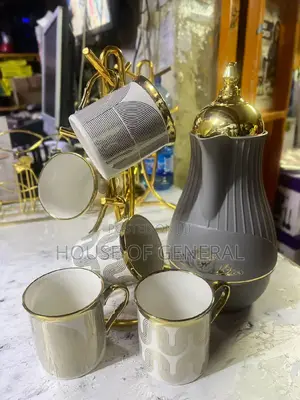 6 PCS Mugs and Flask All Set