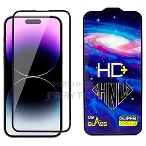 iPhone 14 Pro Max Premium Tempered Glass Screen Protector Fu