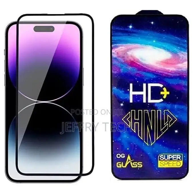 iPhone 14 Pro Max Premium Tempered Glass Screen Protector Fu