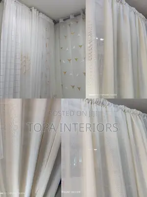 White Sheers Flowered Sheers Window and Door Sheer Curtains