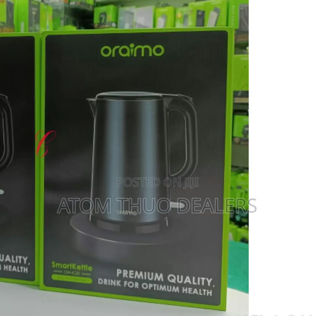 Oraimo Black Smart Kettle 1.7L Full Metal Liner Kettle