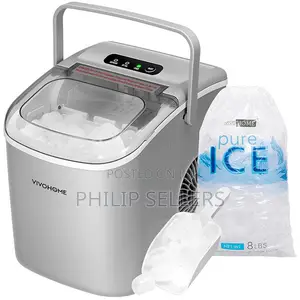 Countertop Bullet Ice Maker Portable Ice Machine With Scoop