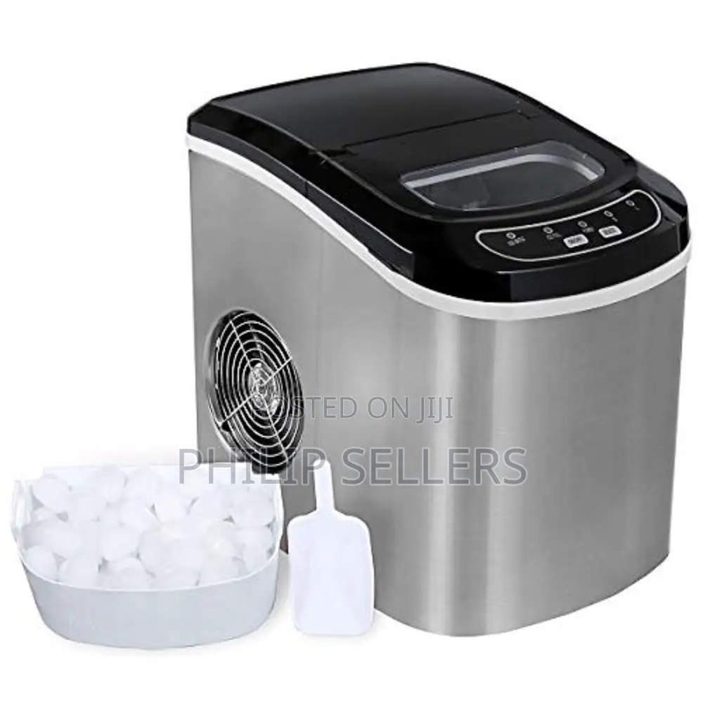 Stainless Steel Compact Counter Top Ice Maker Machine With S