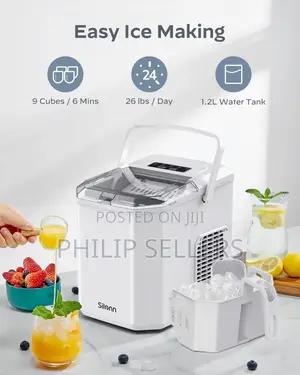 Portable Ice Maker Countertop Ice Machine With Ice Scoop And