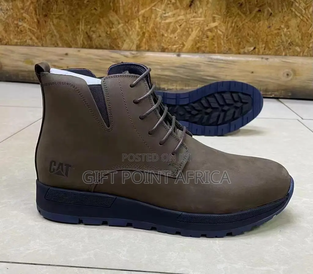 CAT Leather Boots for Men