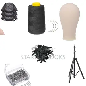 Professional Wig Making Kit; Canvas, Tripod Stand, Wig Caps