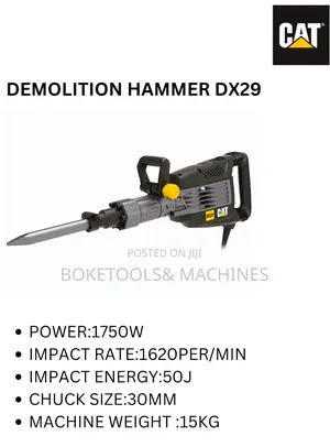 CAT Demolition Hammer Drill Dx29 1750watts