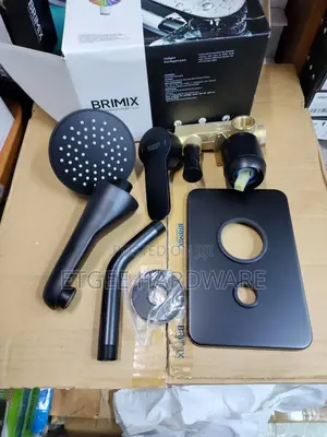 Brimix 4-Way Black Concealed Shower Mixer