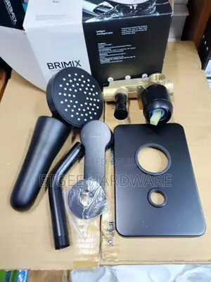 Brimix Concealed 4way Black Shower Mixer