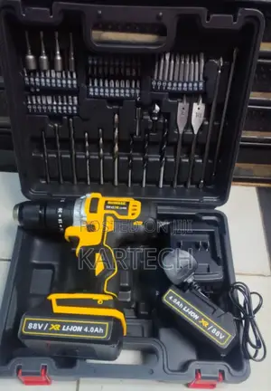 Dewalt 88v Cordless Electric Hammer Drill 47pc Tool Set