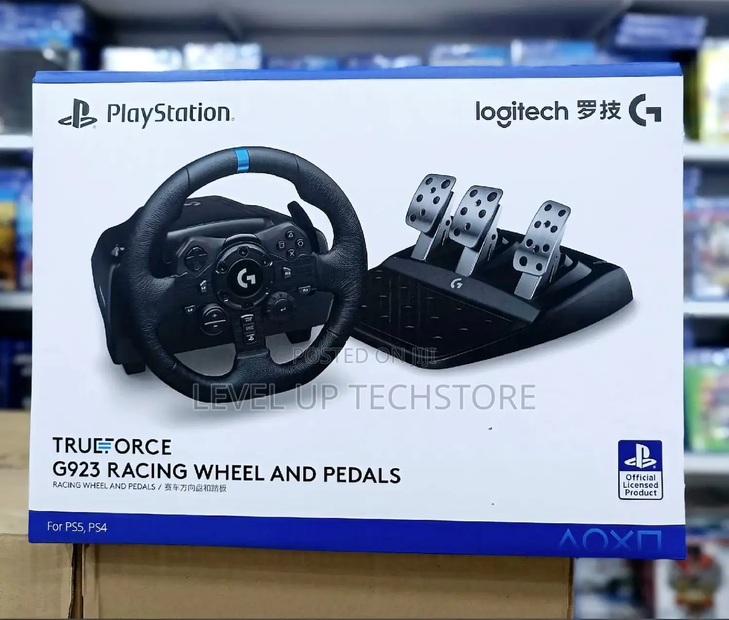 Logitech G923 Racing Wheel Pedals With TRUEFORCE Feedback