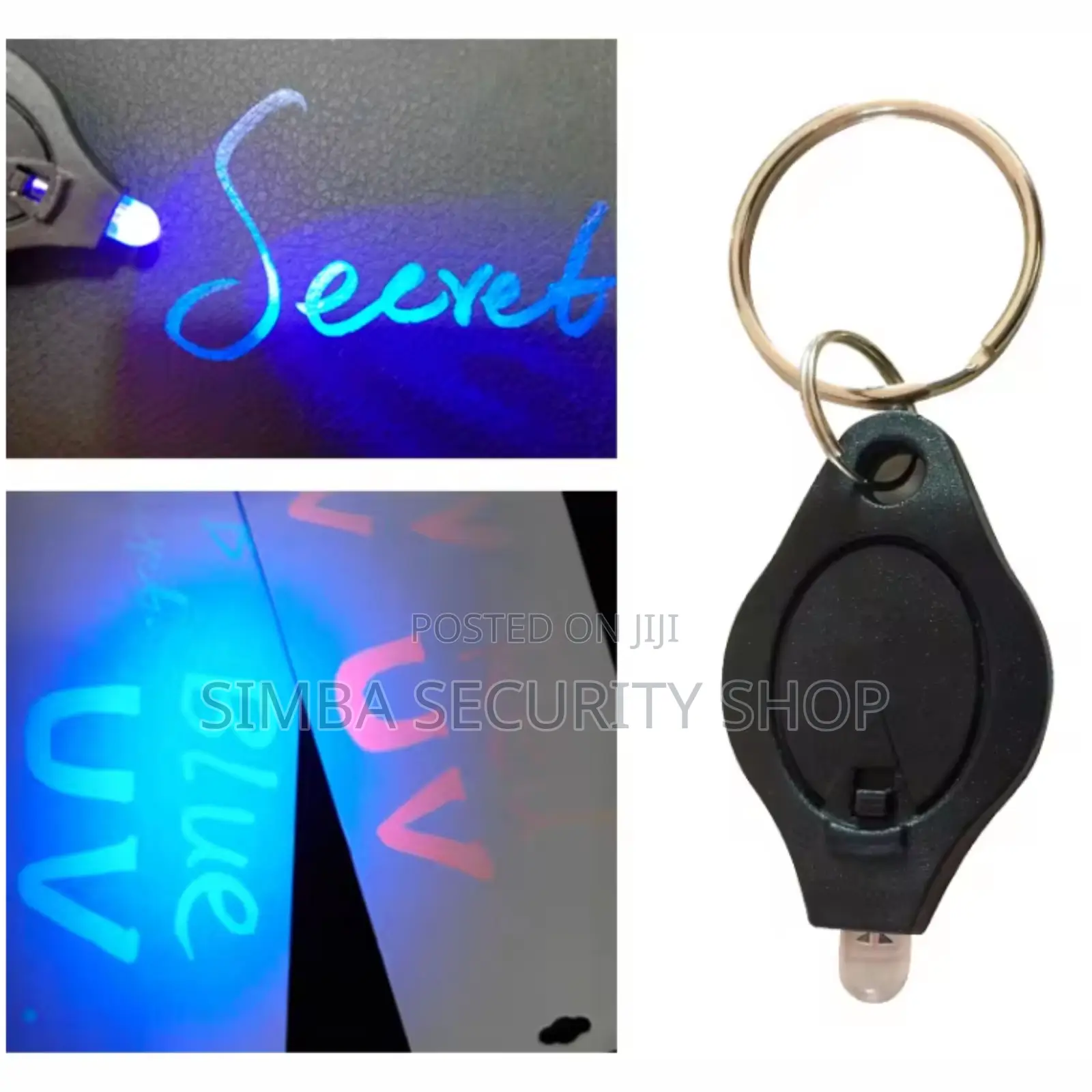 UV Keychain Keyholder Ultra Violet Flashlight Mini Gift