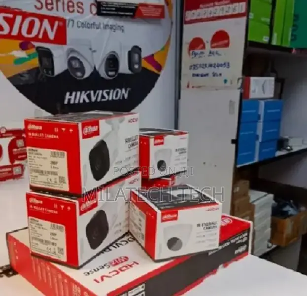 F Quality Dahua 5 CCTV Camera Complete Installation System K