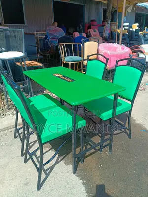 Restaurant Set, Green With a 2ft by 4 Ft Table 