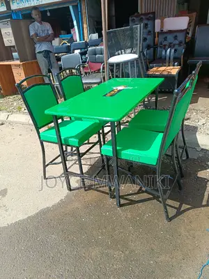 Restaurant Set, Green With a 2ft by 4 Ft Table 