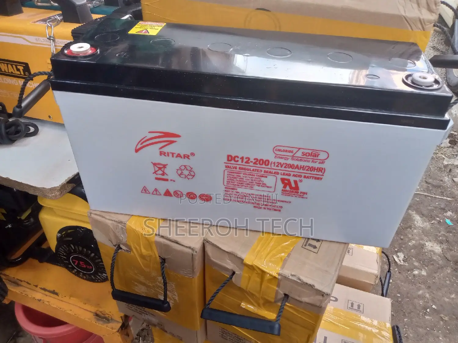 12vts200ah Ritar Solar Battery
