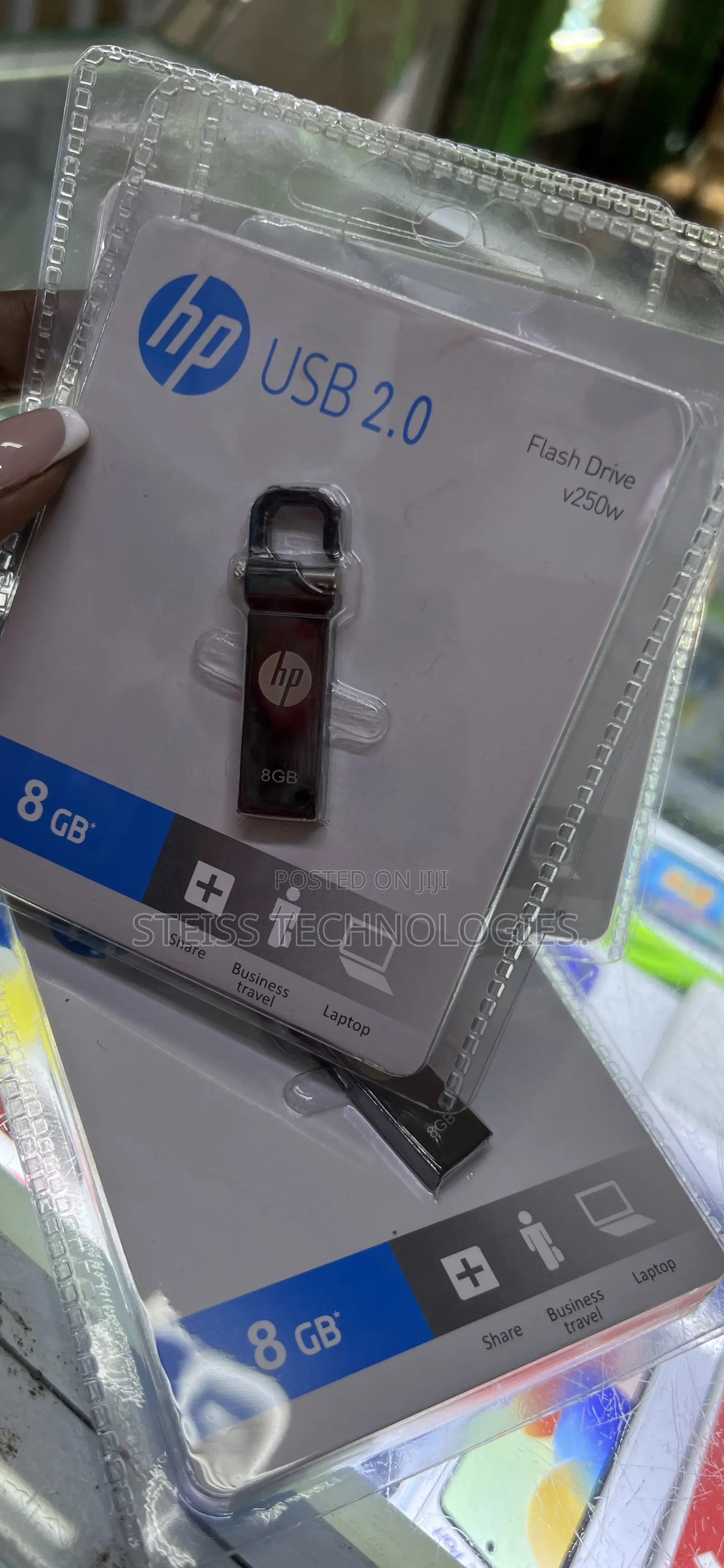 8gb-Hp Metallic Flashdisk.