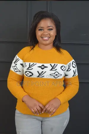 Mustard Free Size Sweater Top for Ladies